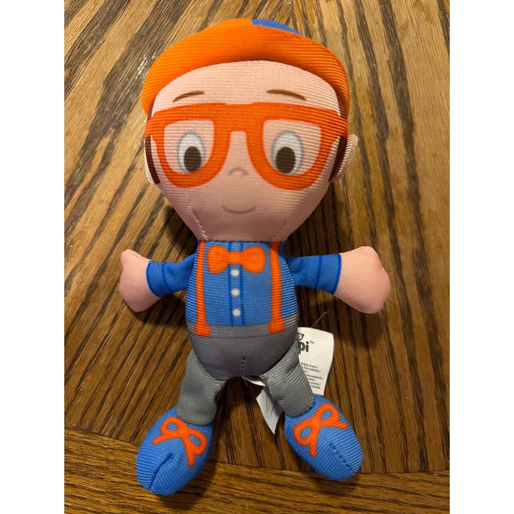 Blippi Plush Toy 8 Inch Stuffed Character Doll Orange Blue 2020 Moonbug Kids Toy